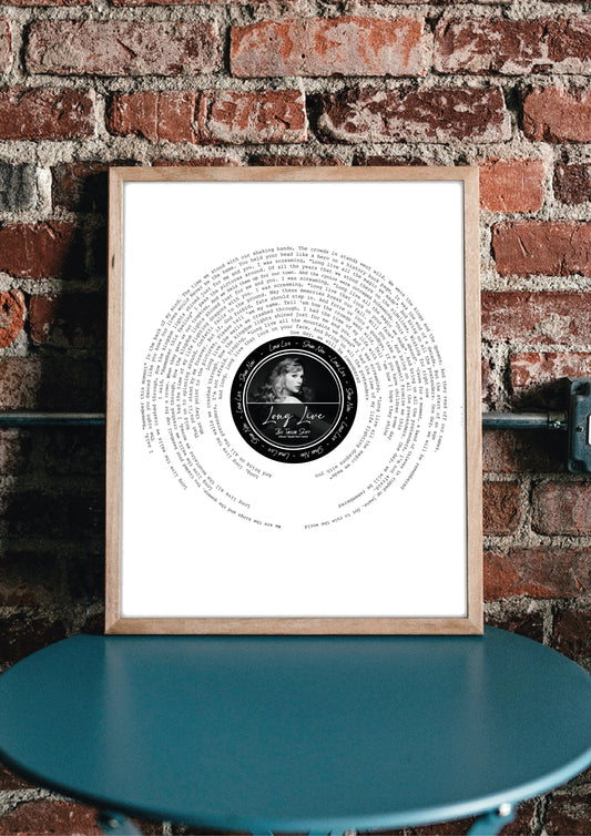 Long Live Print (T.Swift) TV || A4 scale