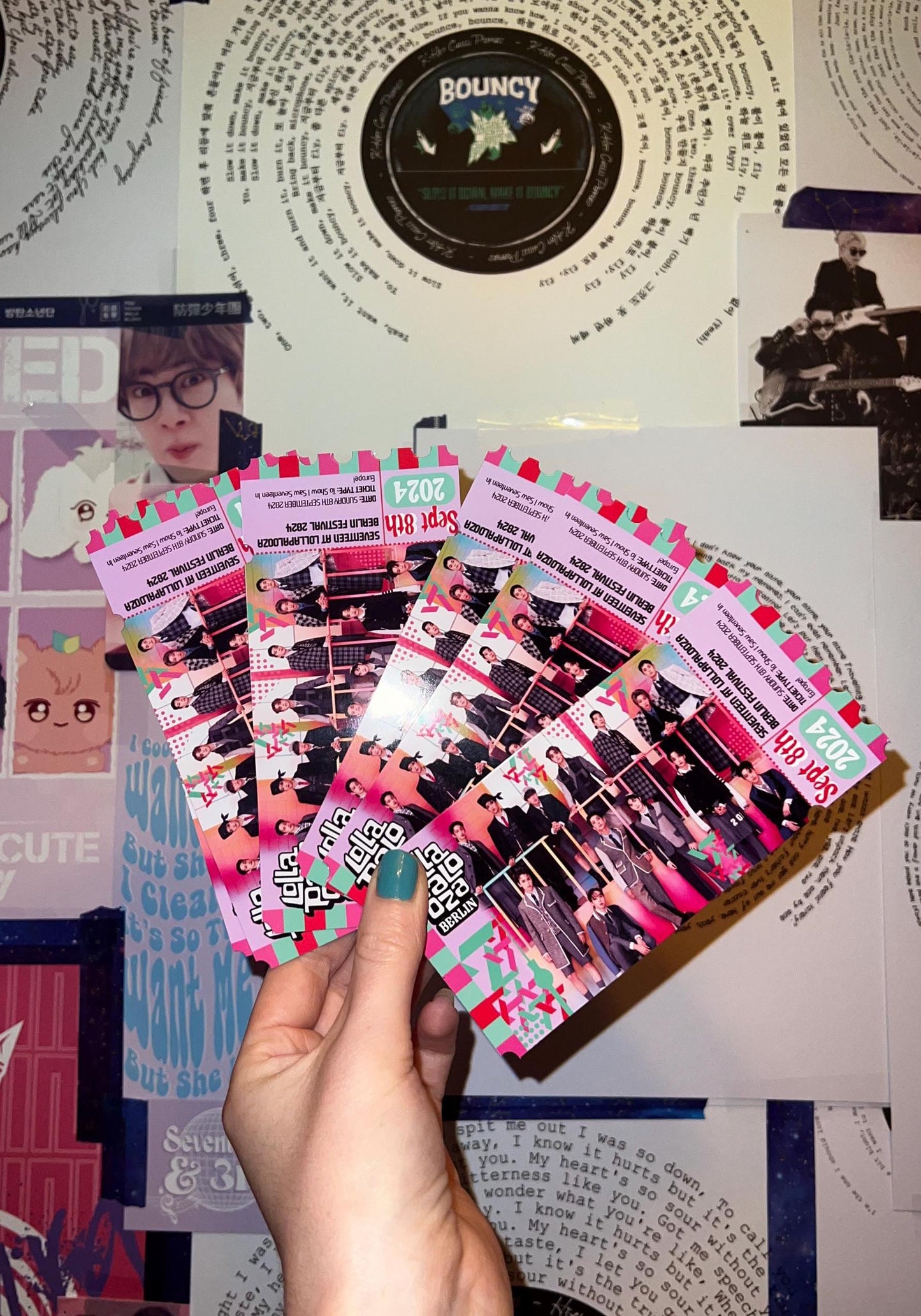 Seventeen Ticket souvenir Lollap*looza Berlin