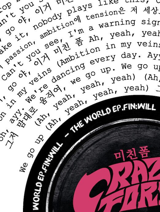 "CRAZY FORM" Ateez Song Print