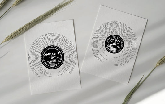 August D 'Snooze' Song lyrics print Ft. Ryuichi Sakamoto and WOOSUNG of The Rose