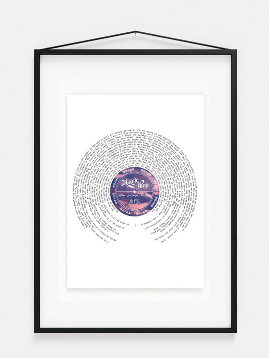 BTS "Magic Shop" Lyric K-pop Music Print