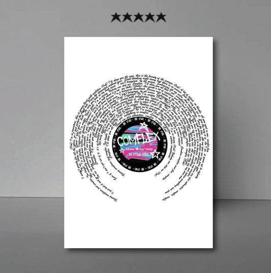 Stray Kids 樂-STAR "COMFLEX" Lyric Wall Print || Rock Star Album || Megaverse || Full Song Lyrics