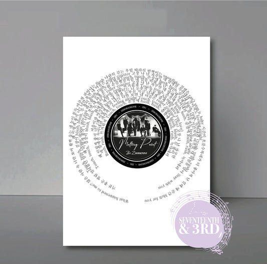 ZEROBASEONE "Melting Point" Lyric Wall Print Poster || ZB1 ||