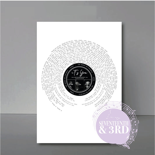 Ateez "iT's You" Lyric Inspired Print