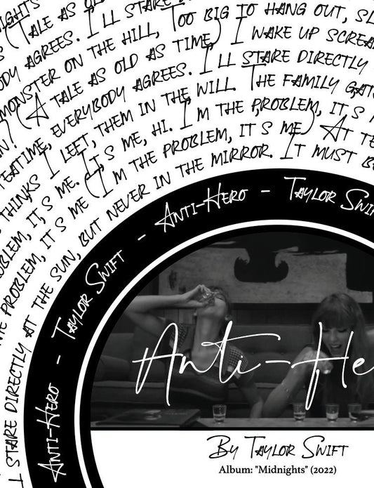 Anti-Hero Print (TS) || Midnights Album *A4 Print