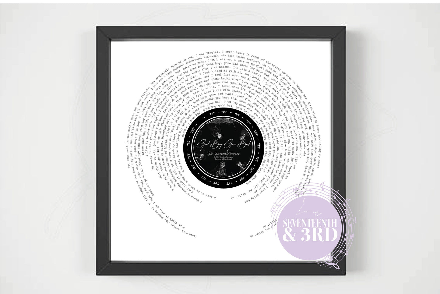 "Good Boy Gone Bad" TXT Print