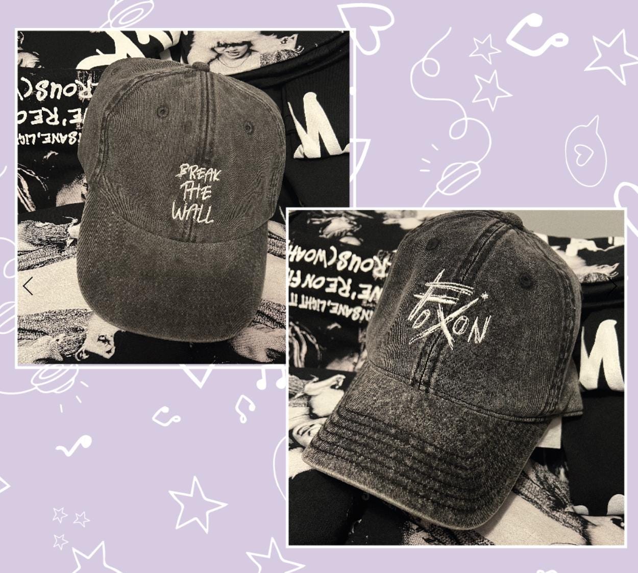 MATZ Embroidery Slogan ATEEZ Cap