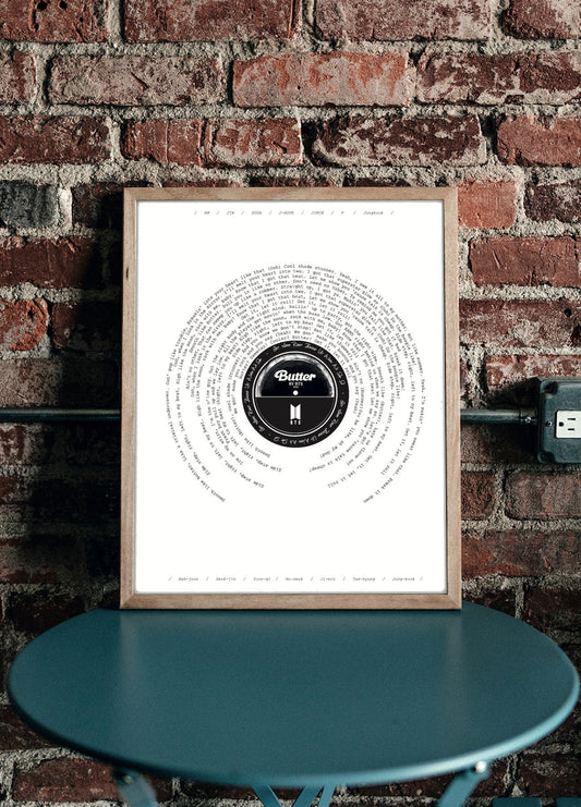 BTS "Butter" Full Song Print || 방탄소년단 BTS