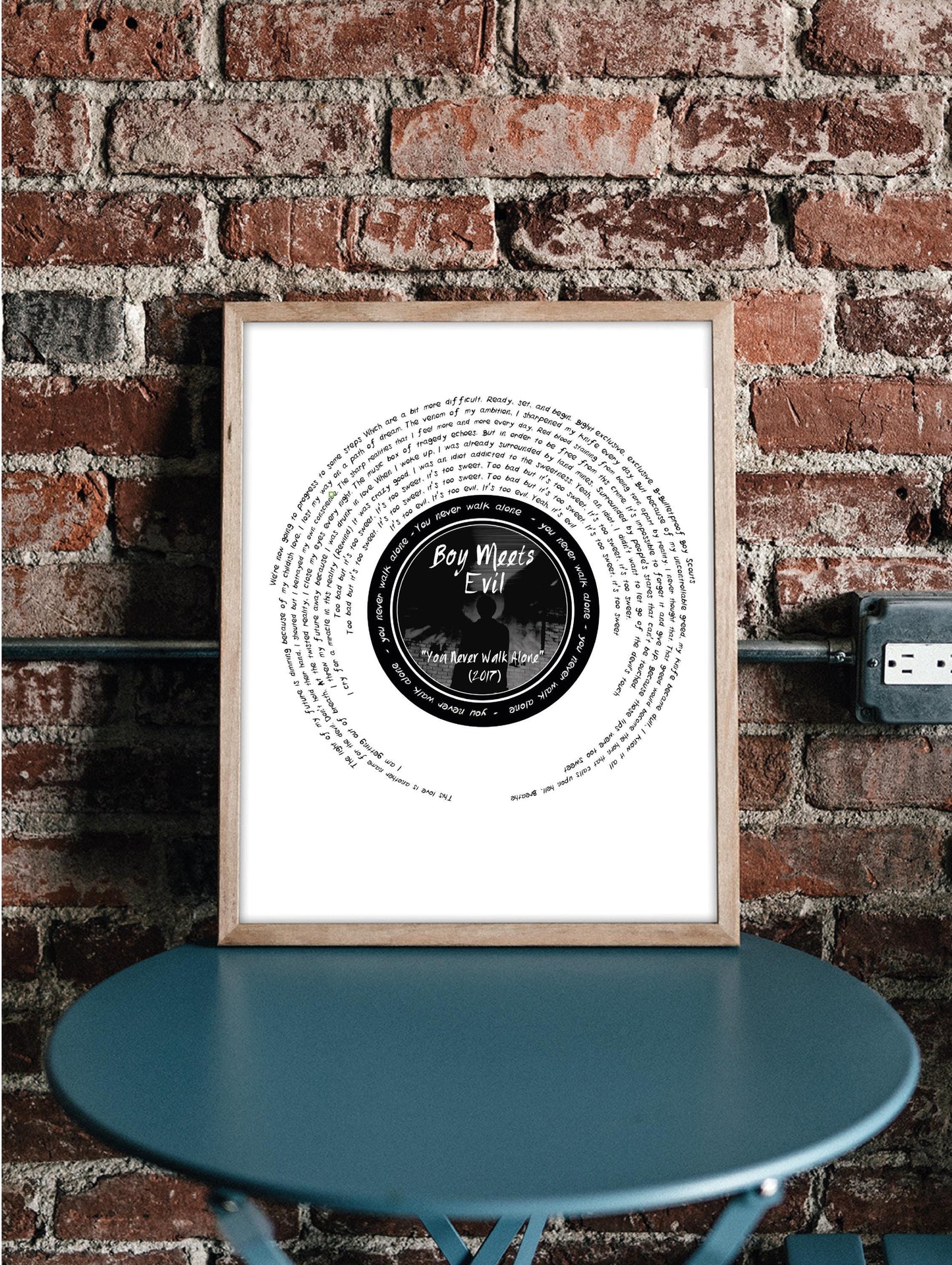 BTS J-Hope "Boy Meets Evil" Lyric inspired print