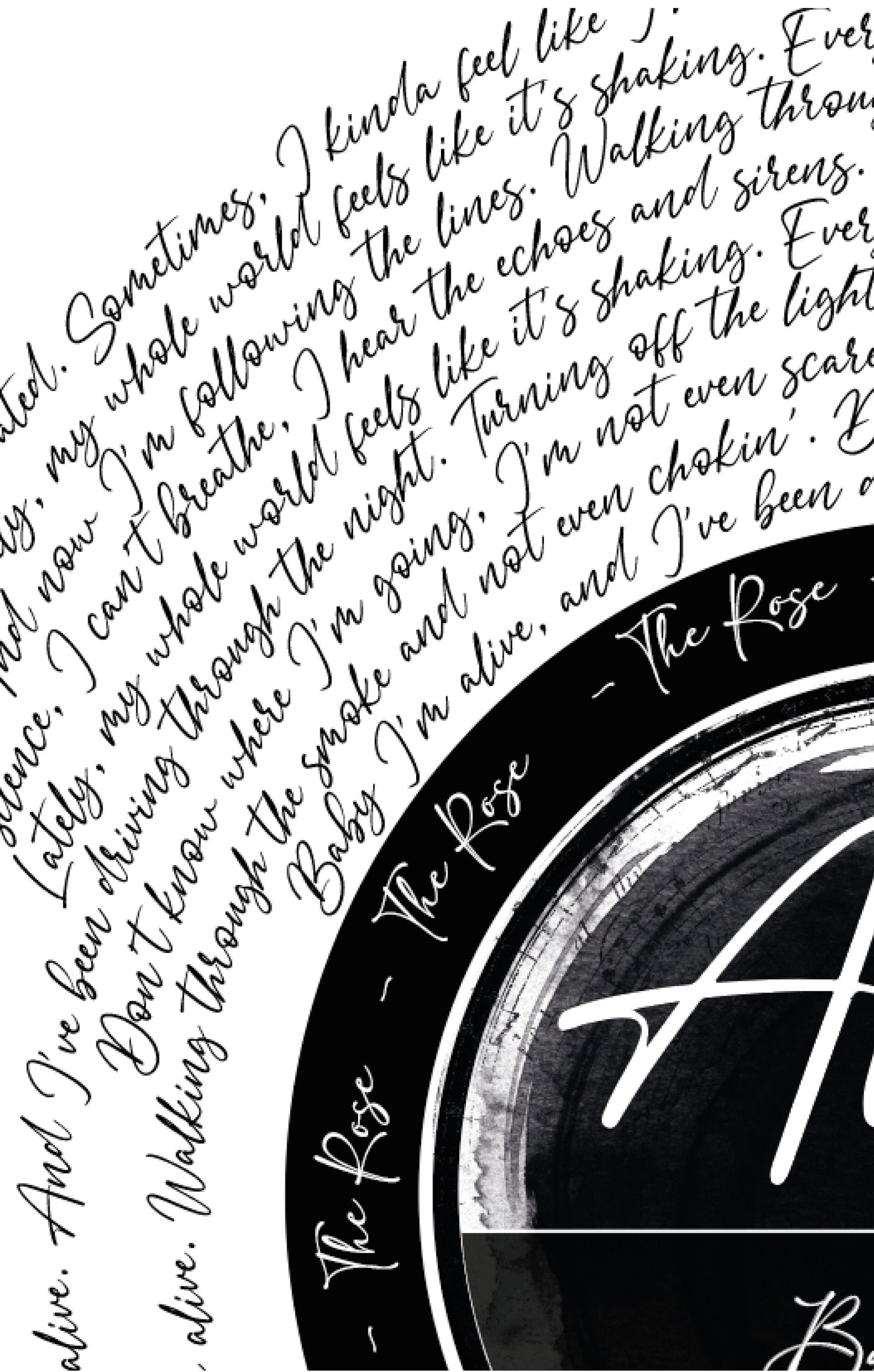 The Rose (더로즈) "Alive" poster Song Print