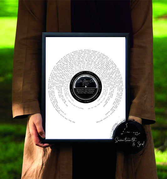 BTS 'Be' Life goes on' Song Lyric Print