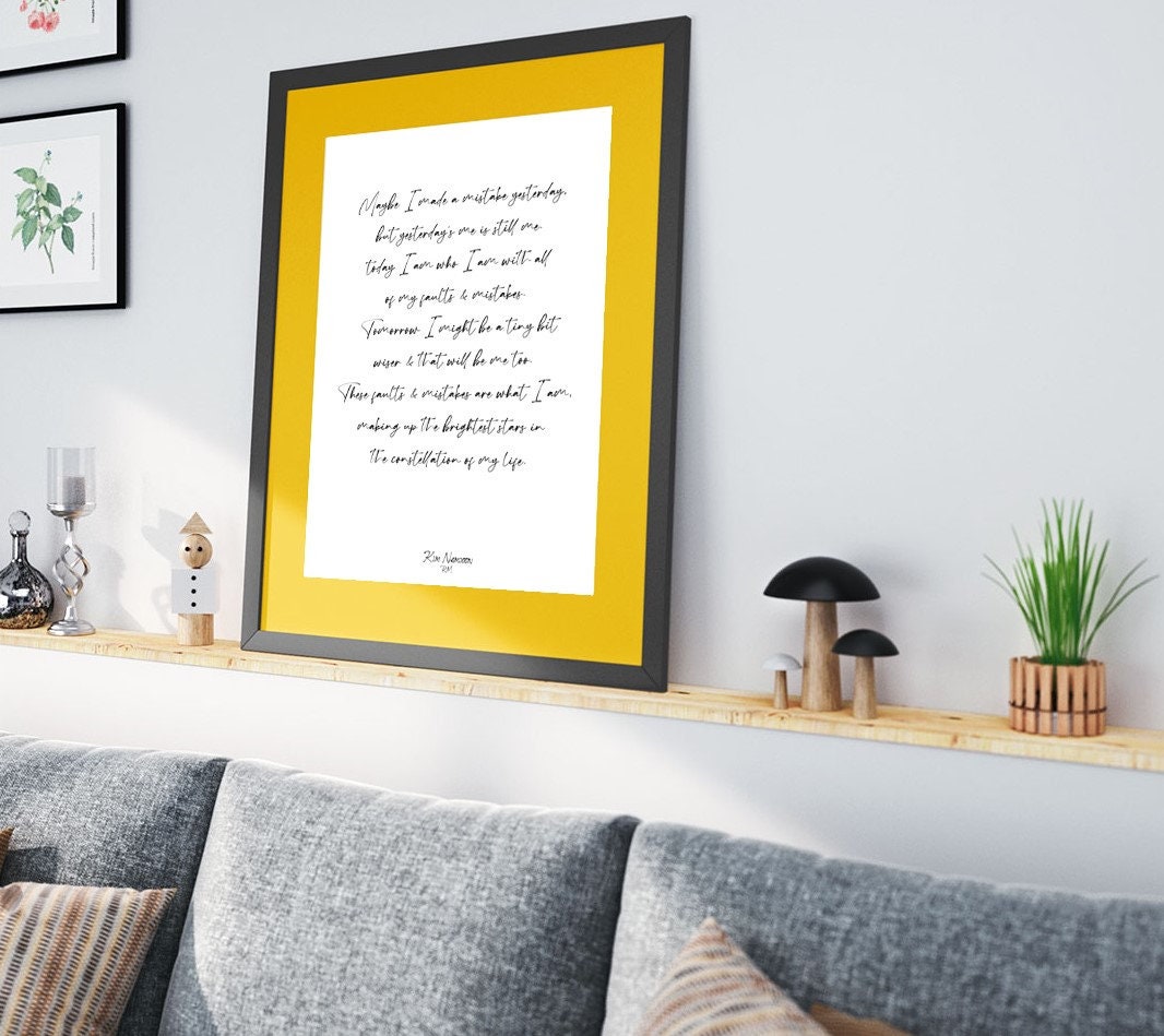 Love Yourself UN Speech Print Quote|| Kim Nam-joon || BTS