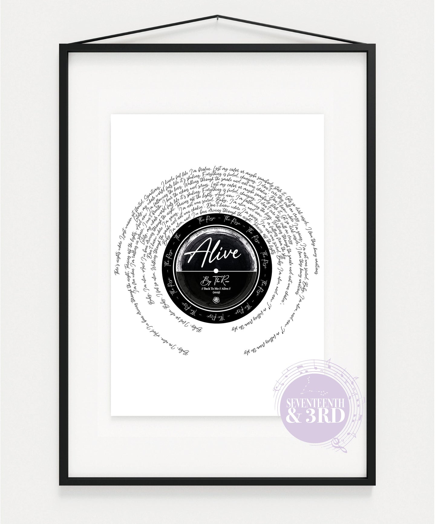 The Rose (더로즈) "Alive" poster Song Print