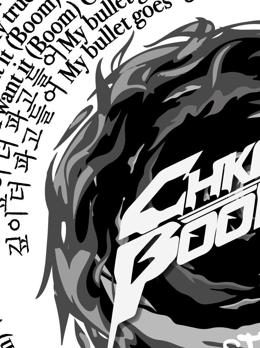 Stray Kids "CHK CHK Boom" Lyric Wall Print || ATE Album || Full Song Lyrics