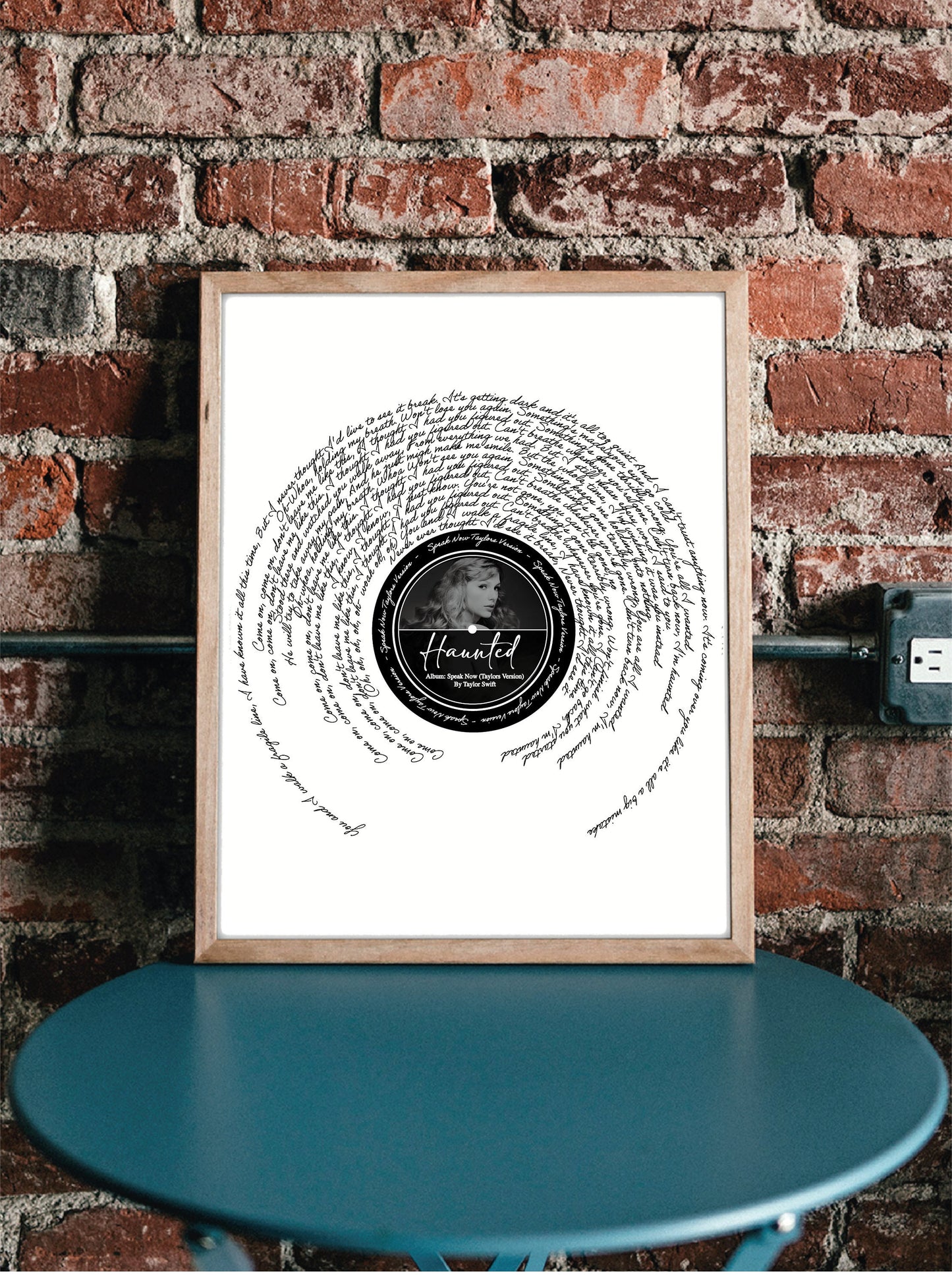 Haunted lyric Print By Ta Swift (TV) || A3 print