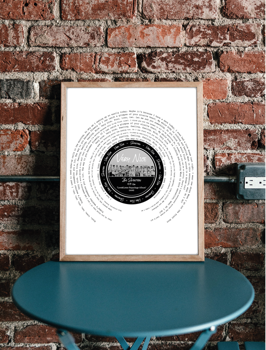 SVT "AJU NICE" Seventeens Album Lyric print