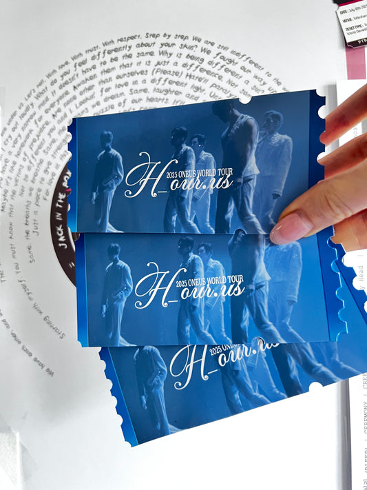 ONEUS Inspired souvenir ticket