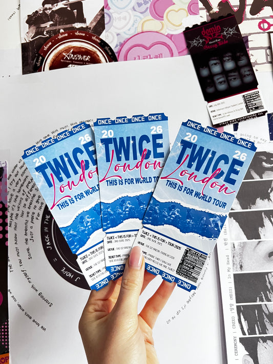 TWICE inspired souvenir ticket