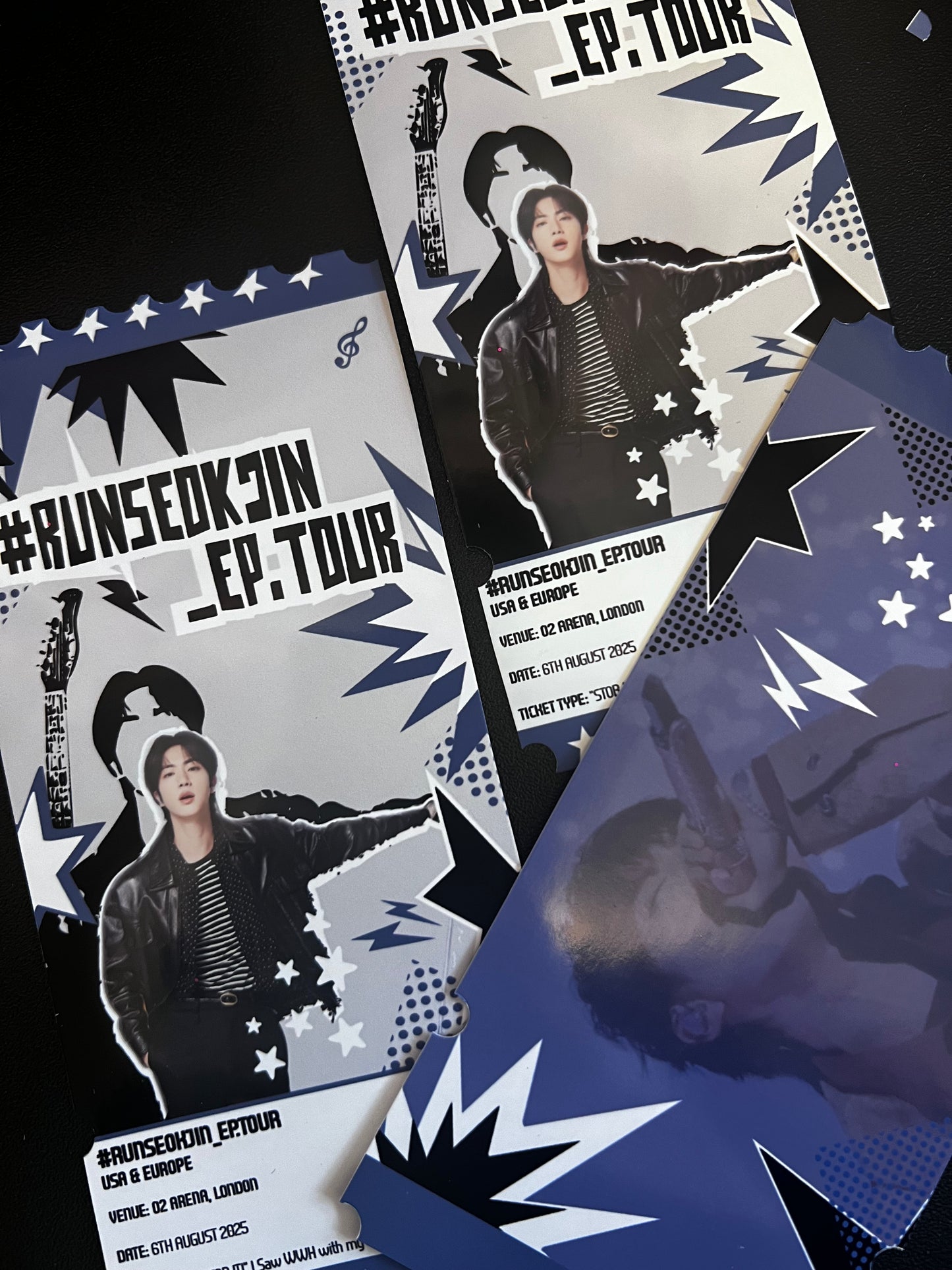 Jin BTS "Run_Jin Europe Tour Ticket Souvenir