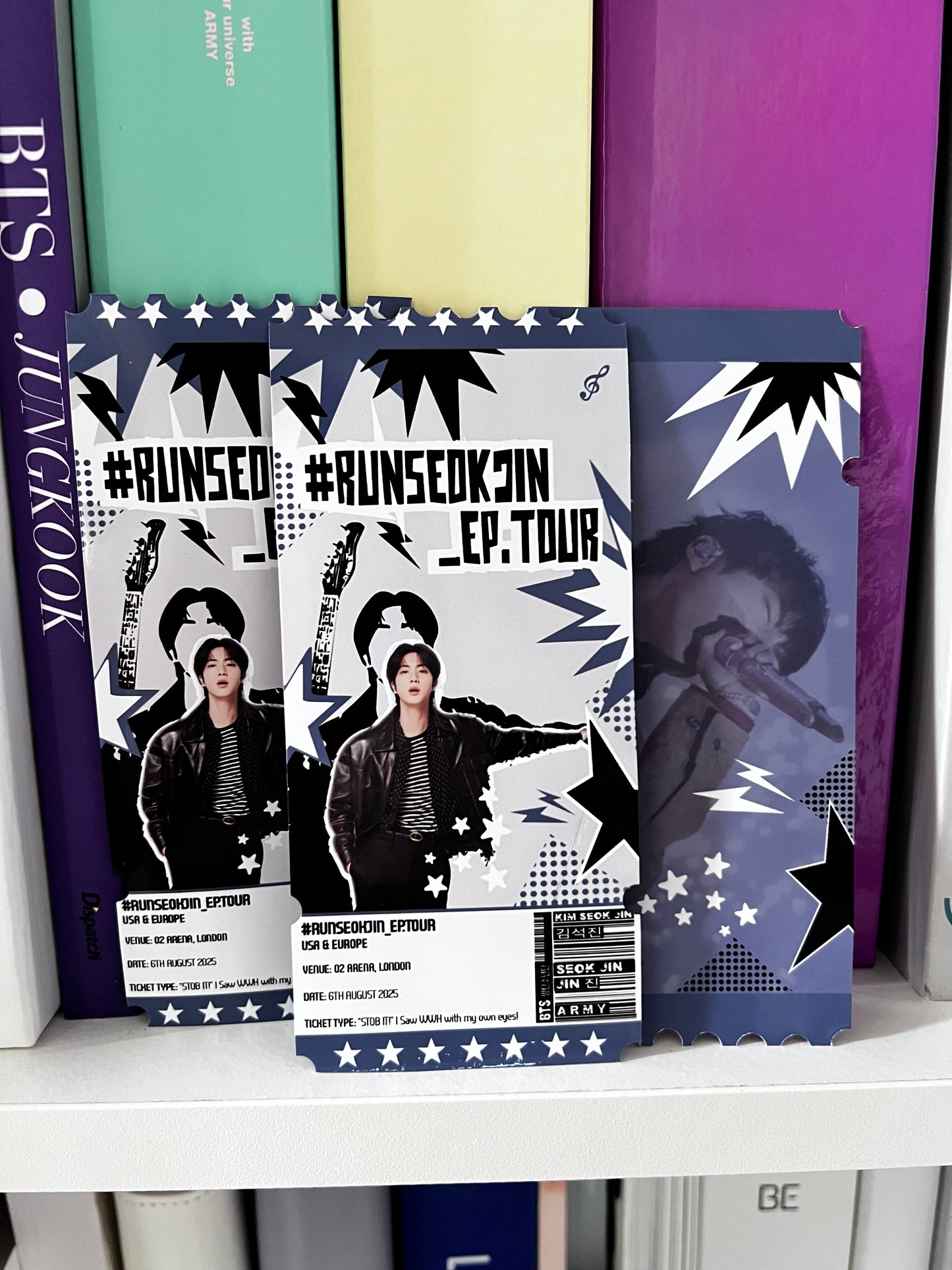 Jin BTS "Run_Jin Europe Tour Ticket Souvenir