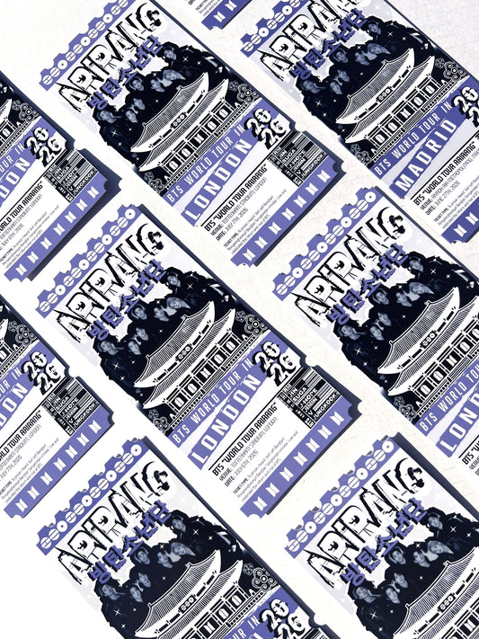 ARIRANG TOUR inspired Souvenir Ticket (Personalised Ticket)