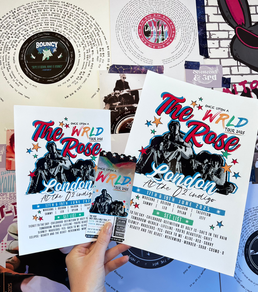 The Rose WRLD 2025 Set List Poster 더 로즈