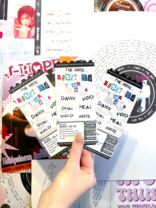The Rosetopia inspired Souvenir Tour Ticket 2026