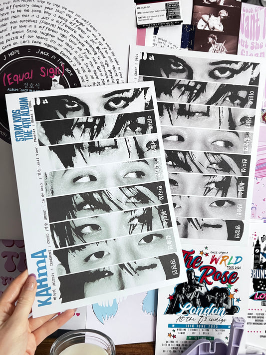 "KARMA " Stray Kids Eyes inspired print