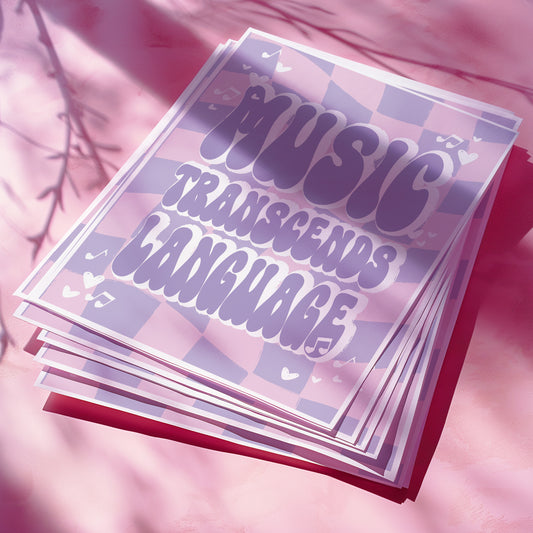 "Music transcends Language" Art Print