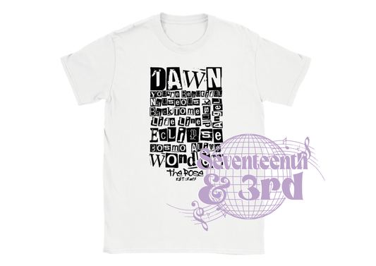 The Rose 더로즈 Scribble T-shirt