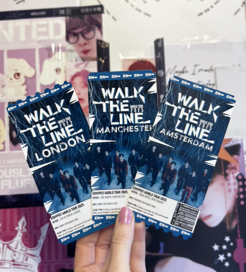 Enhypen Ticket souvenir W*lk The Line World Tour
