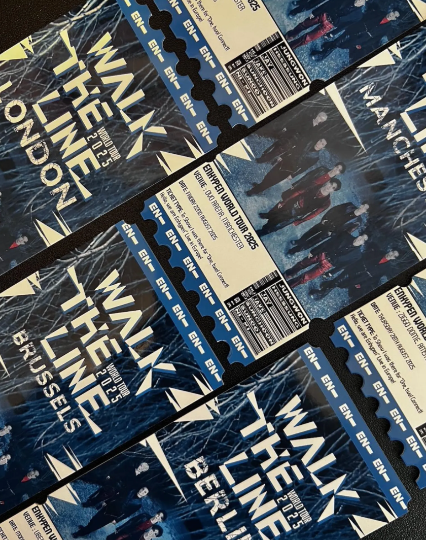 Enhypen Ticket souvenir W*lk The Line World Tour