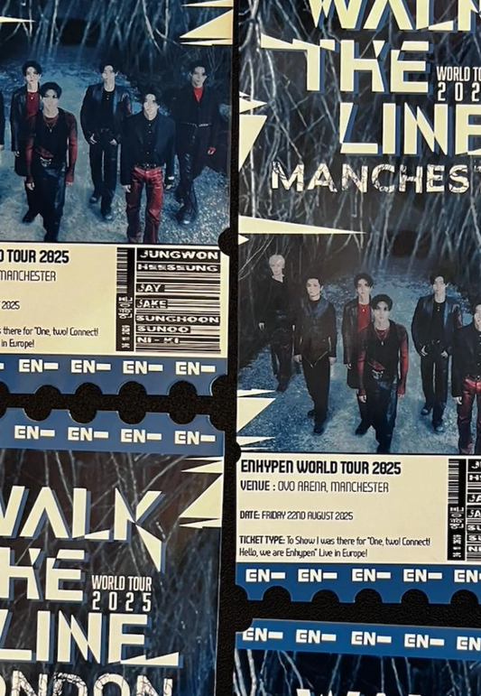 Enhypen Ticket souvenir W*lk The Line World Tour
