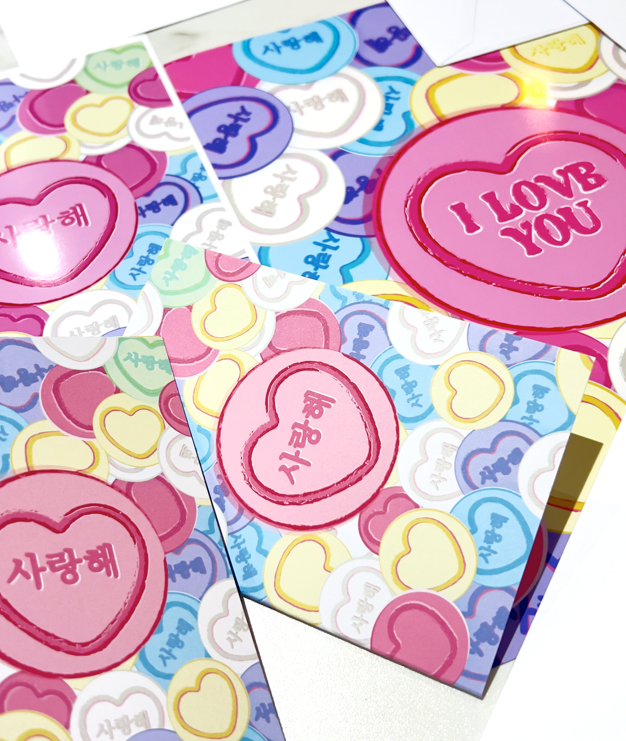 Saranghae 사랑해 "I love You" Art Print