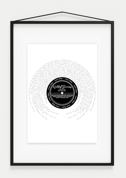 Wildest Dreams Print (TV) Music Poster || A4 scale