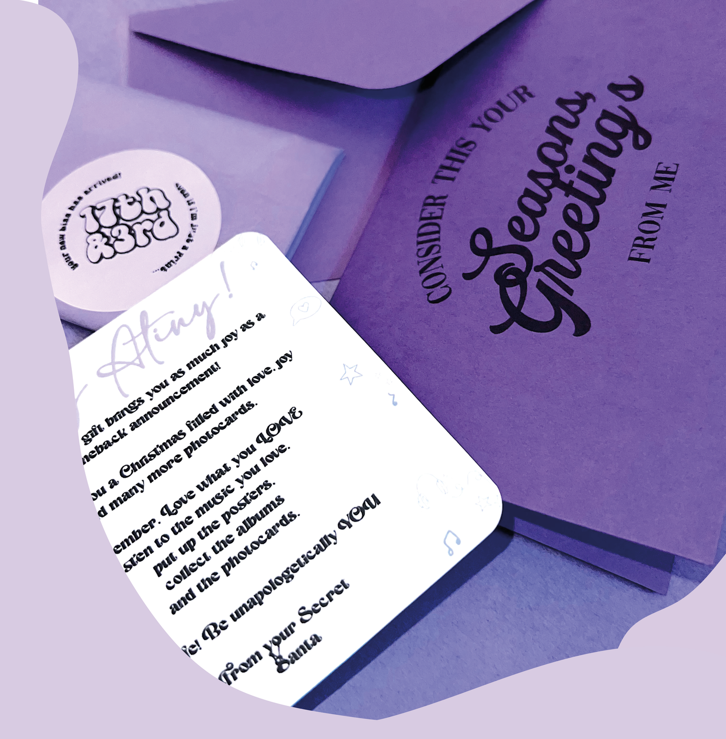 K-POP Secret Santa Letter Gift