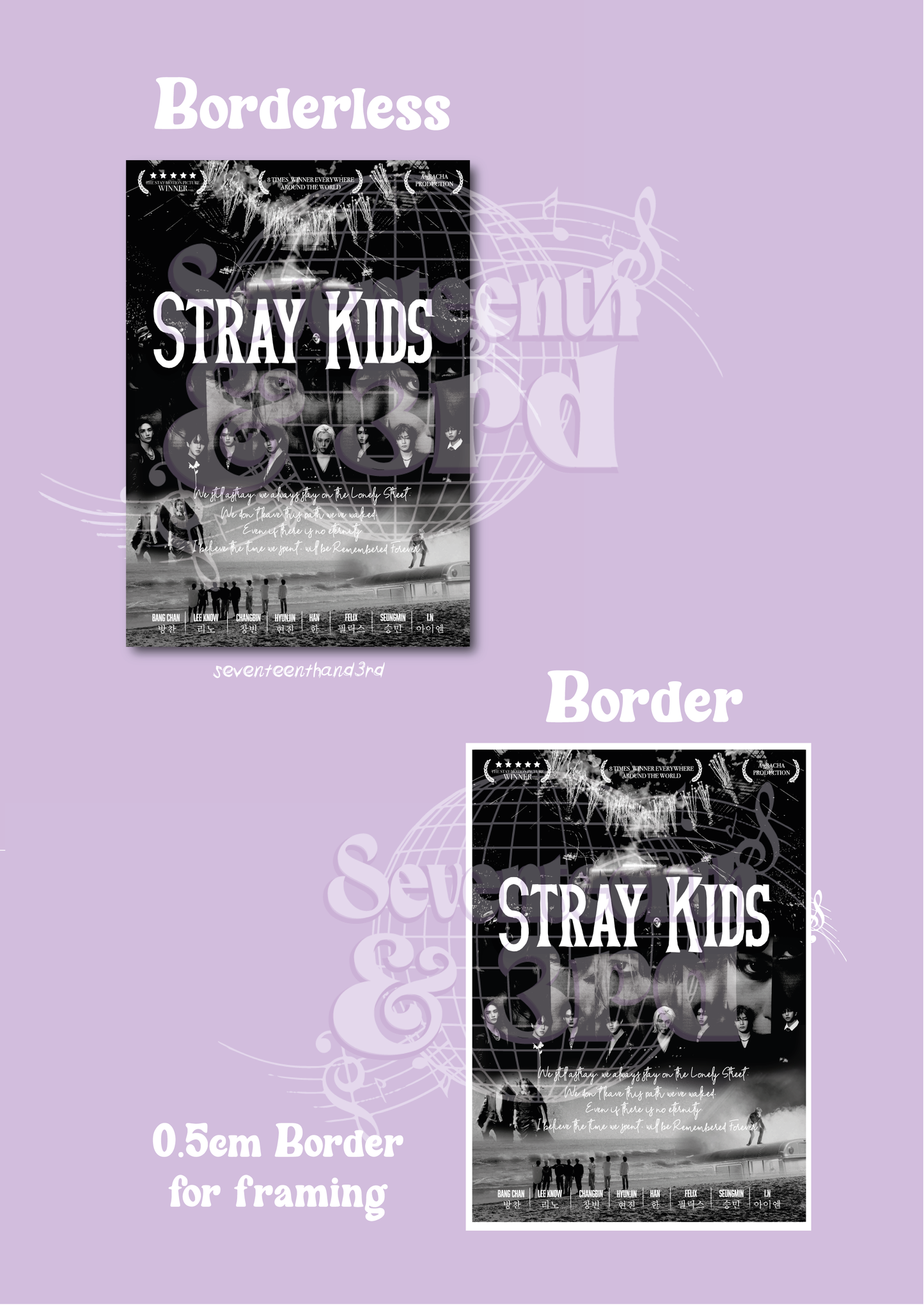 "TRUMAN" inspired movie poster Stray kids