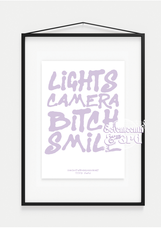 "Light Camera B**ch Smile" TTPD mini print
