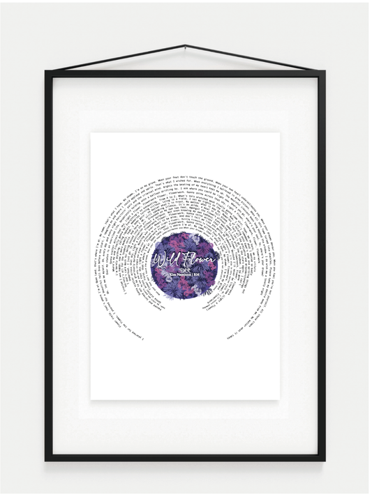 RM "Wild FLower" “들꽃놀이 lyric print