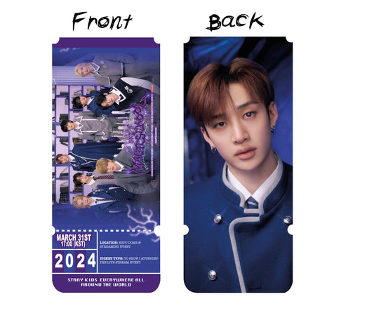 Stray Kids Fan Meeting Inspired Ticket souvenir