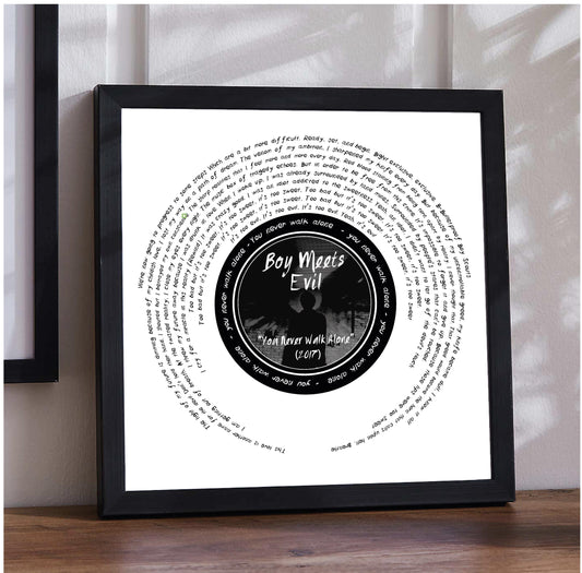 BTS J-Hope "Boy Meets Evil" Lyric inspired print