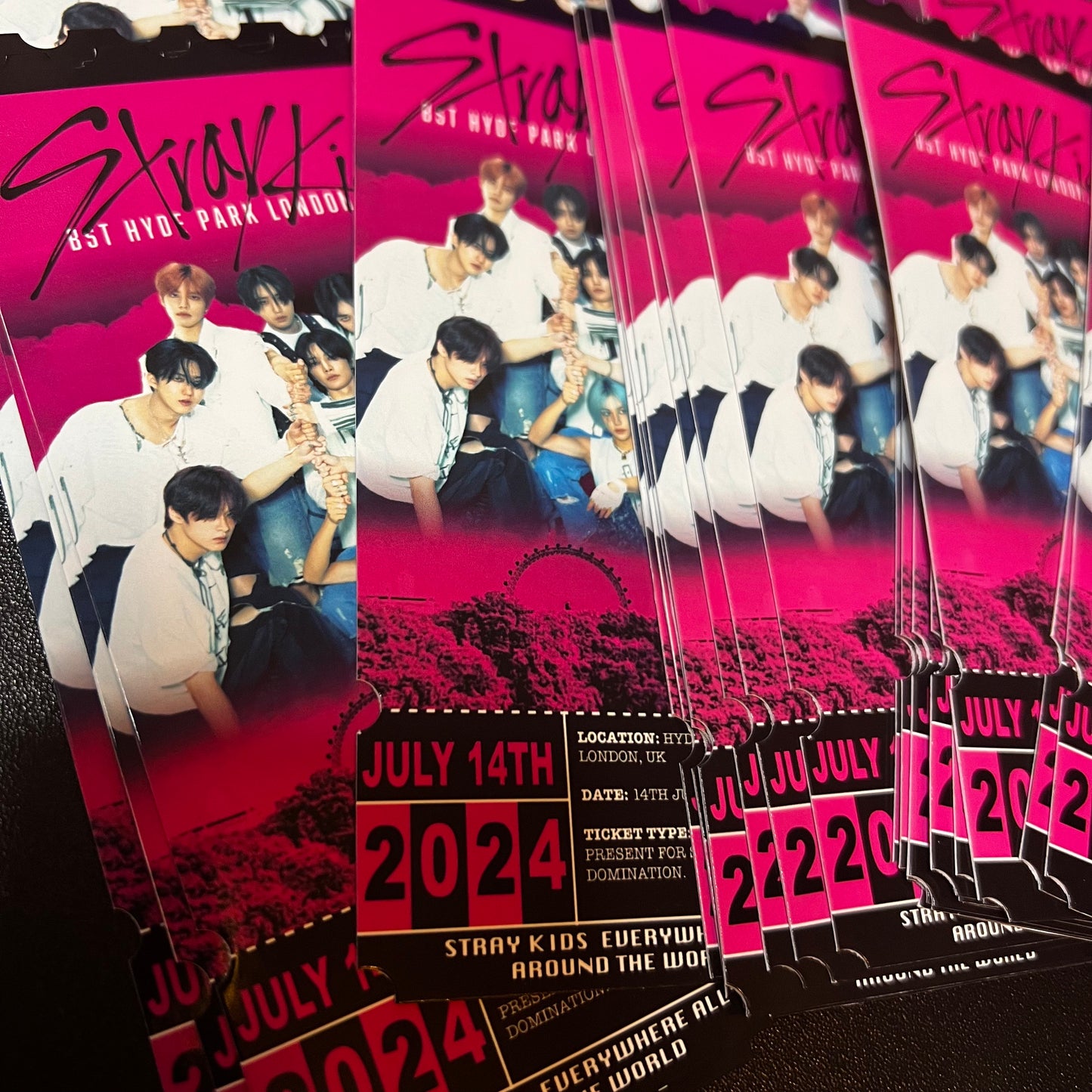 Stray Kids Ticket souvenir BST Hy*e Park festival Inspiration