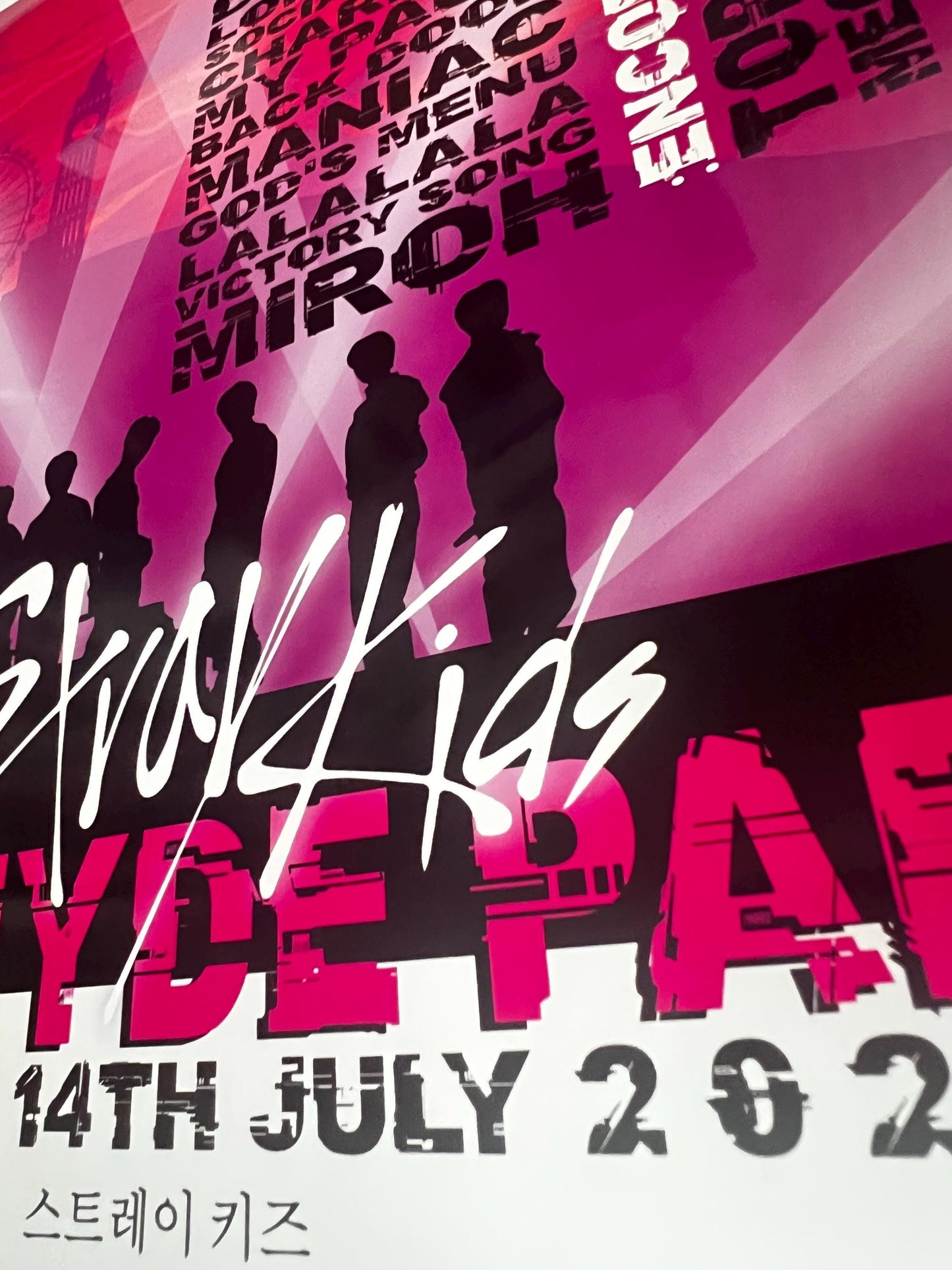 Stray kids BST Hyde Park Set List print