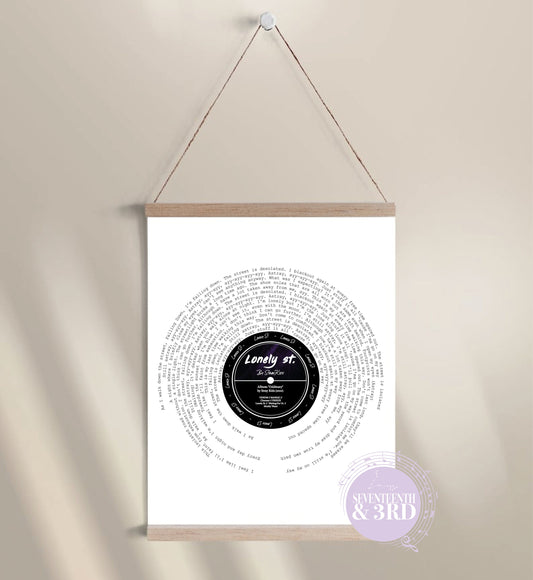 "Lonely St." Full Lyric Print StrayKids