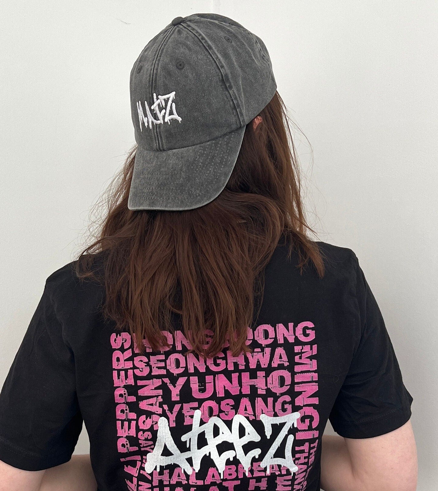 MATZ Embroidery Slogan ATEEZ Cap