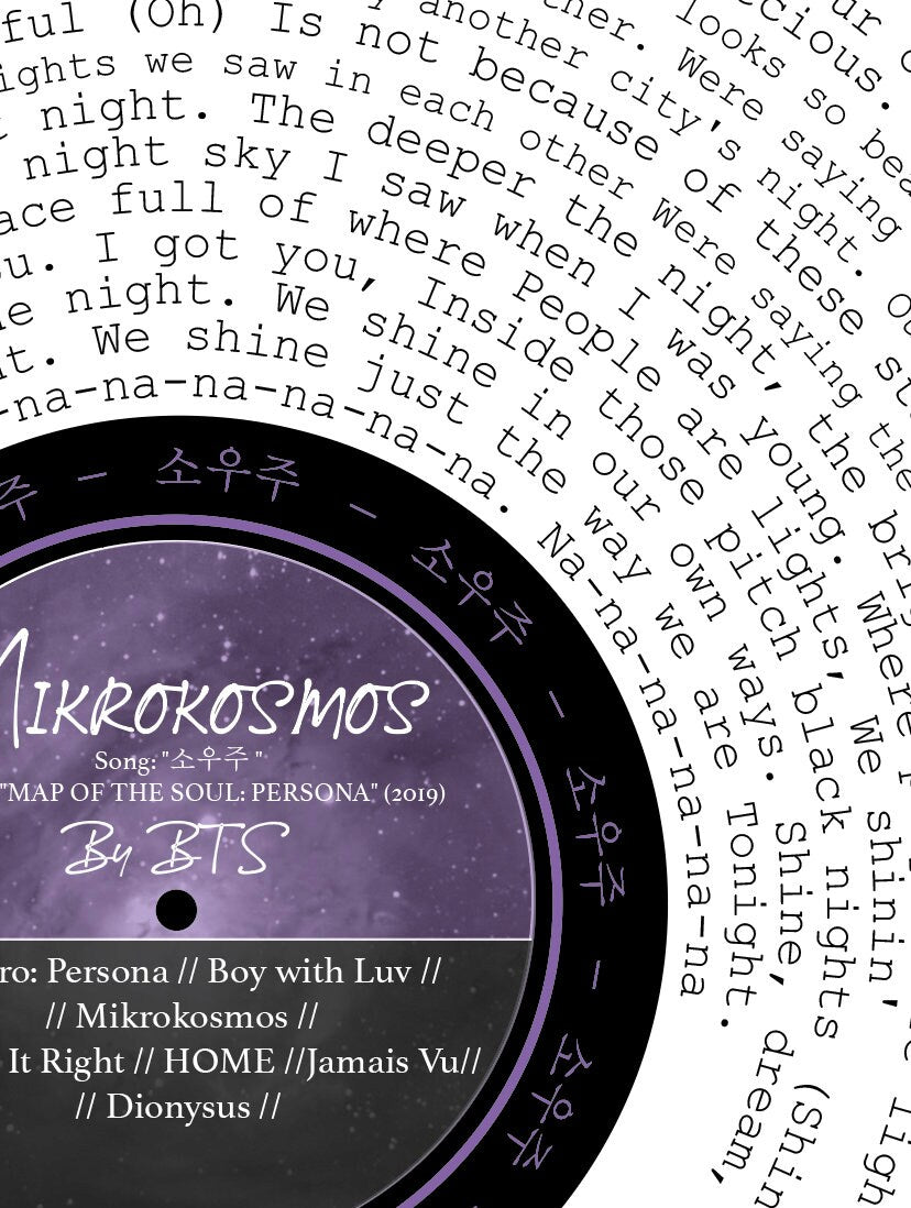 BTS "Mikrokosmos" Print 소우주