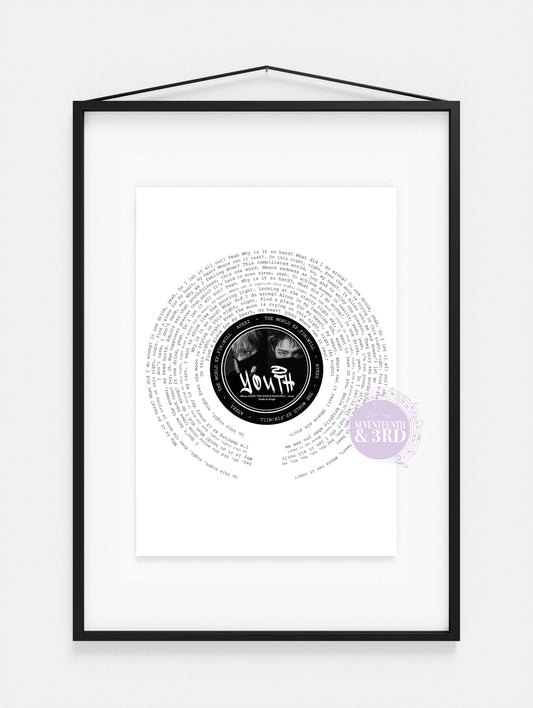 Ateez "Youth" full Lyric Print , Yunho & Mingi