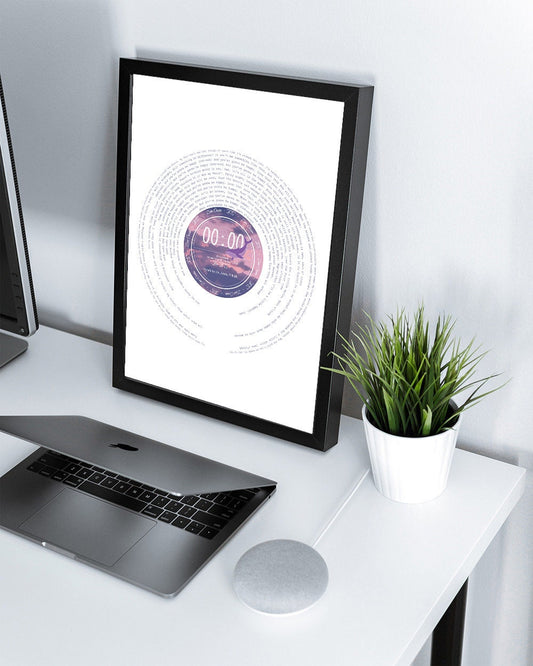 BTS 'Zero O'clock' 00:00 Lyric Wall Print