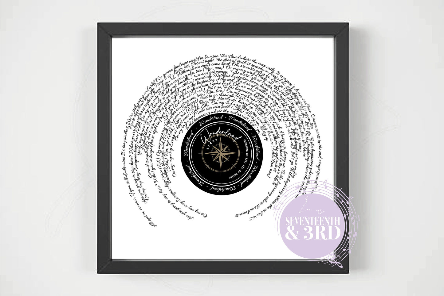 ATEEZ 'Wonderland' Inspired Lyric Print