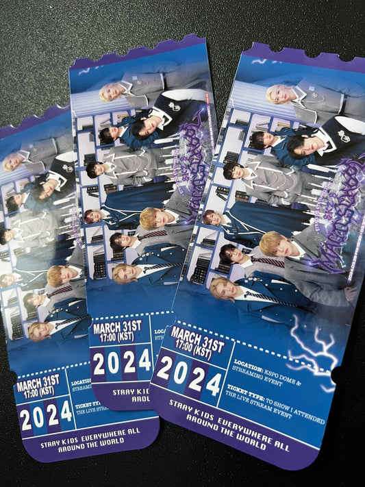 Stray Kids Fan Meeting Inspired Ticket souvenir